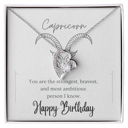 Capricorn Forever Love Necklace