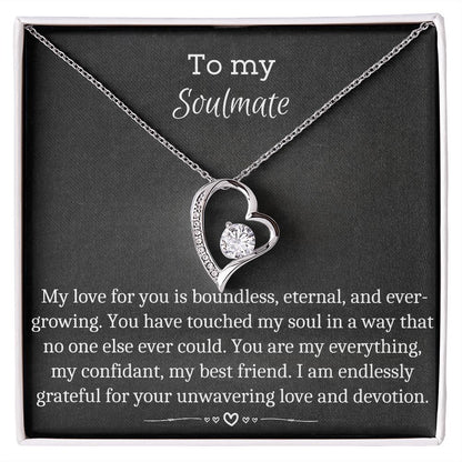 To My Soulmate - Forever Love Necklace