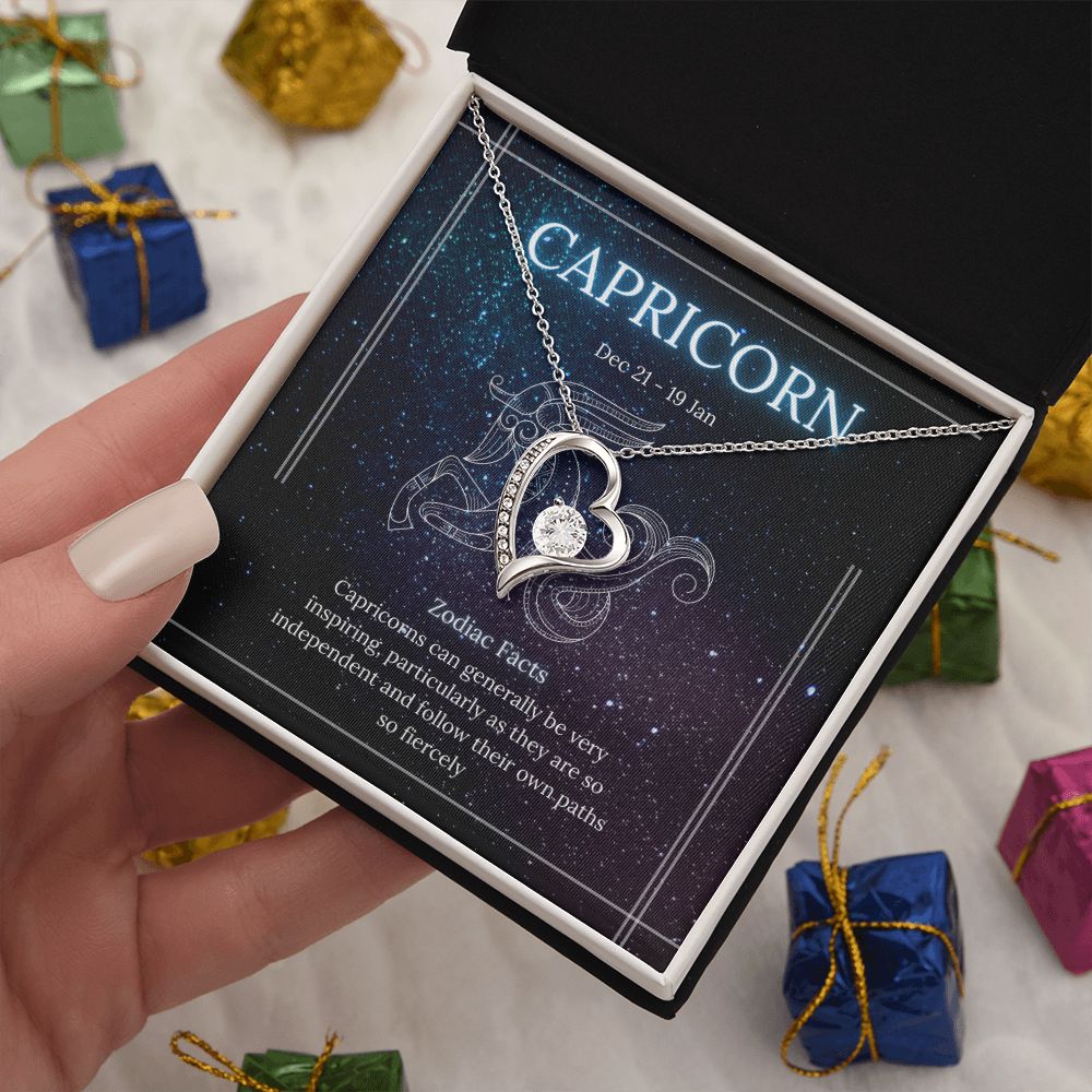 Capricorn Zodiac Forever Love Necklace Template