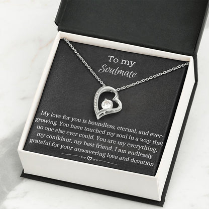 To My Soulmate - Forever Love Necklace