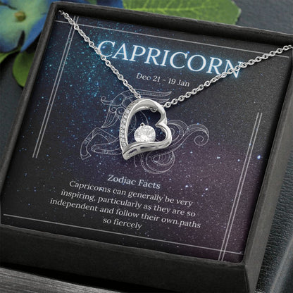 Capricorn Zodiac Forever Love Necklace Template