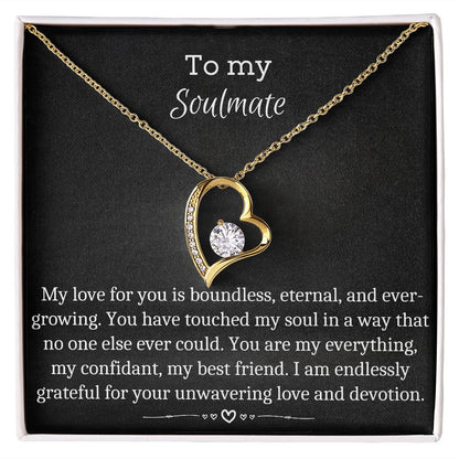 To My Soulmate - Forever Love Necklace