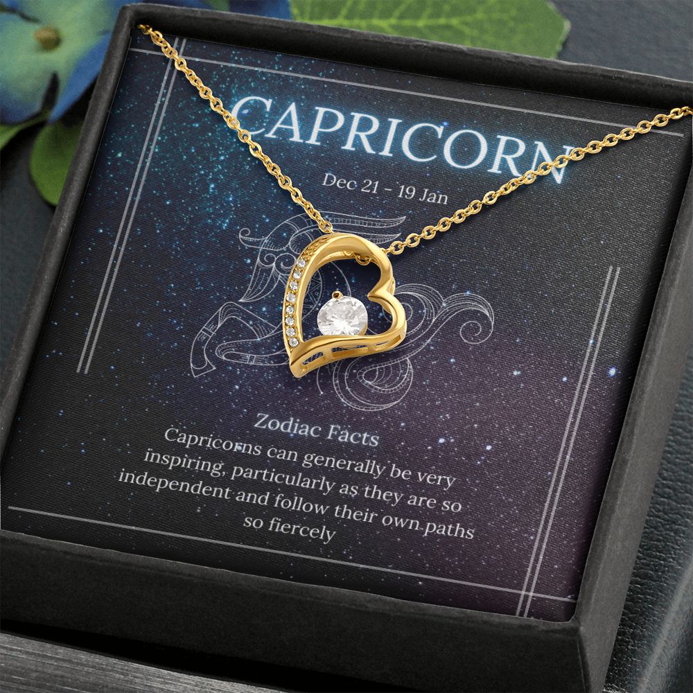 Capricorn Zodiac Forever Love Necklace Template